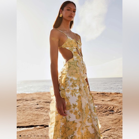 Peppermayo
Sunset Kisses Ruffle Maxi Dress - Daffodil - Picture 2 of 8